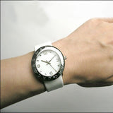  Shop Authentic Marc Jacobs Amy White Dial White Leather Strap Watch for Women - MBM1136 - Luxxuri