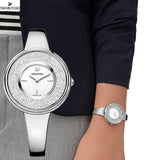  Shop Authentic Swarovski Crystalline Pure Silver Dial Silver Steel Strap Watch for Women - 5269256 - Luxxuri