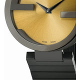 Shop Authentic Gucci Interlocking G Quartz Gold Dial Black Steel Strap Watch For Women - YA133314 - Luxxuri