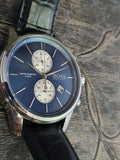  Shop Authentic Hugo Boss Jet Blue Dial Black Leather Strap Watch for Men - 1513283 - Luxxuri