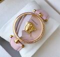  Shop Authentic Versace Palazzo Empire Pink Dial Pink Leather Strap Watch for Women - VCO030017 - Luxxuri
