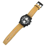  Shop Authentic Marc Jacobs Larry Chronograph Black Dial Brown Leather Strap Watch for Men - MBM5053 - Luxxuri