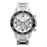  Shop Authentic Marc Jacobs Rock Chronograph White Dial Silver Steel Strap Watch for Men - MBM5027 - Luxxuri