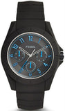  Shop Authentic Fossil Popstastic Sport Black Dial Black Rubber Strap Watch for Men - FS5222 - Luxxuri