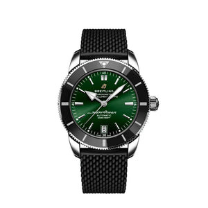  Shop Authentic Breitling Superocean Heritage B20 Automatic 46 Green Dial Black Mesh Bracelet Watch for Men - AB2020121L1S1 - Luxxuri