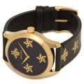  Shop Authentic Gucci G-Timeless Black Dial Black Leather Strap Watch For Women - YA1264055 - Luxxuri