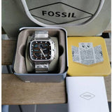  Shop Authentic Fossil Retro Analog-Digital Black Dial Silver Steel Strap Watch for Men - FS5890 - Luxxuri