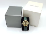  Shop Authentic Emporio Armani Retro Champagne Beige Dial Green Leather Strap Watch For Women - AR1726 - Luxxuri