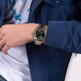  Shop Authentic Guess Connoisseur Green Dial Two Tone Steel Strap Watch for Men - GW0265G8 - Luxxuri