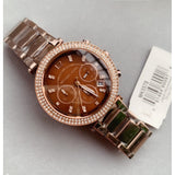  Shop Authentic Michael Kors Parker Chronograph Brown Dial Brown Steel Strap Watch For Women - MK5578 - Luxxuri