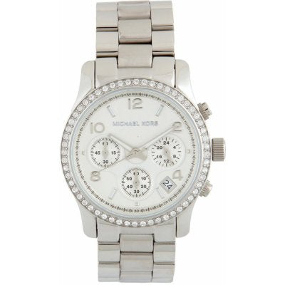  Shop Authentic Michael Kors Brinkley Silver Dial with Diamonds Silver Steel Strap Watch for Women - MK5083 - Luxxuri