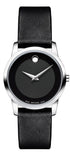  Shop Authentic Movado Museum Classic Black Dial Black Leather Strap Watch For Women - 0606503 - Luxxuri