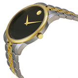 Shop Authentic Movado Museum Classic Black Dial Two Tone Steel Strap Watch For Women - 0606605 - Luxxuri