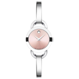  Shop Authentic Movado Rondiro 22mm Pink Dial Stainless Steel Watch For Women - 0606797 - Luxxuri