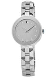  Shop Authentic Movado Sapphire Diamonds Silver Dial Silver Steel Strap Watch For Women - 606814 - Luxxuri