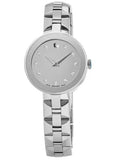  Shop Authentic Movado Sapphire Diamonds Silver Dial Silver Steel Strap Watch For Women - 606814 - Luxxuri
