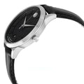  Shop Authentic Movado 1881 Automatic Black Dial Black Leather Strap Watch for Men - 606873 - Luxxuri