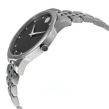  Shop Authentic Movado Museum Diamonds Black Dial Silver Steel Strap Watch For Men - 606878 - Luxxuri