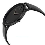  Shop Authentic Movado Sapphire Black Dial Black Leather Strap Watch for Men - 606884 - Luxxuri