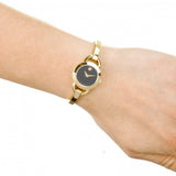  Shop Authentic Movado Rondiro 22mm Black Dial Yellow Gold Steel Strap Watch For Women - 0606888 - Luxxuri