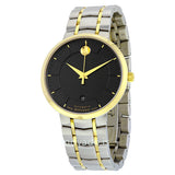  Shop Authentic Movado 1881 Automatic Black Dial Two Tone Steel Strap Watch For Men - 0606916 - Luxxuri
