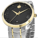  Shop Authentic Movado 1881 Automatic Black Dial Two Tone Steel Strap Watch For Men - 0606916 - Luxxuri