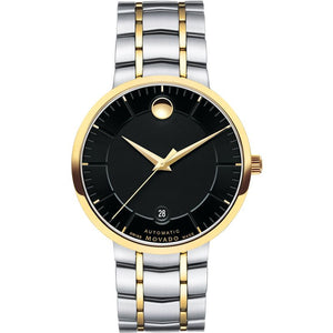  Shop Authentic Movado 1881 Automatic Black Dial Two Tone Steel Strap Watch For Men - 0606916 - Luxxuri