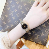 Shop Authentic Movado Veturi Quartz Black Dial Two Tone Steel Strap Watch for Women - 0606933 - Luxxuri