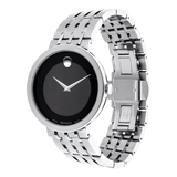  Shop Authentic Movado Esperanza 39mm Black Dial Silver Steel Strap Watch For Men - 0607057 - Luxxuri