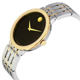  Shop Authentic Movado Museum Esperanza Black Dial Two Tone Steel Strap Watch For Men - 0607058 - Luxxuri