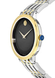  Shop Authentic Movado Museum Esperanza Black Dial Two Tone Steel Strap Watch For Men - 0607058 - Luxxuri