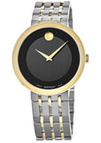  Shop Authentic Movado Museum Esperanza Black Dial Two Tone Steel Strap Watch For Men - 0607058 - Luxxuri