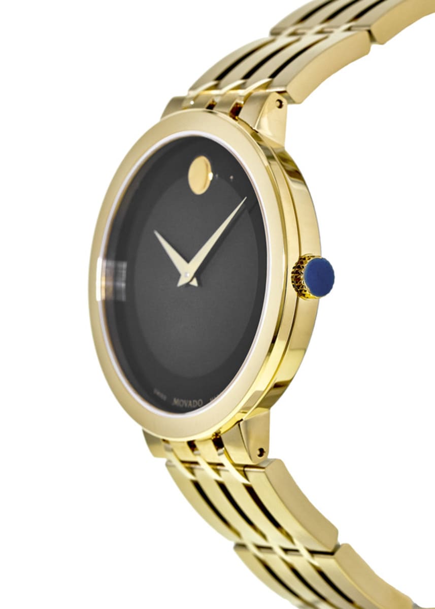  Shop Authentic Movado Esperanza Museum 39mm Black Dial Stainless Steel Watch For Men - 0607059 - Luxxuri