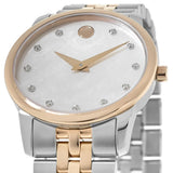  Shop Authentic Movado Museum Classic Mother of Pearl White Dial Two Tone Steel Strap Watch for Women - 0607077 - Luxxuri