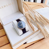  Shop Authentic Movado Ultra Slim Black Dial Black Leather Strap Watch For Women - 0607090 - Luxxuri