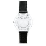  Shop Authentic Movado Ultra Slim Black Dial Black Leather Strap Watch For Women - 0607094 - Luxxuri