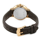  Shop Authentic Movado Ultra Slim White Dial Brown Leather Strap Watch For Women - 0607096 - Luxxuri
