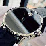  Shop Authentic Movado Museum Classic Black Dial Black Leather Strap Watch for Men - 0607194 - Luxxuri