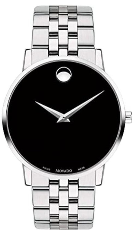  Shop Authentic Movado Museum Classic Black Dial Silver Steel Strap Watch for Men - 0607199 - Luxxuri