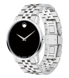  Shop Authentic Movado Museum Classic Black Dial Silver Steel Strap Watch for Men - 0607199 - Luxxuri