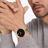  Shop Authentic Movado Museum Classic Black Dial Two Tone Steel Strap Watch for Men - 0607200 - Luxxuri