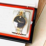  Shop Authentic Movado Museum Classic Black Dial Two Tone Steel Strap Watch for Men - 0607200 - Luxxuri