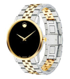  Shop Authentic Movado Museum Classic Black Dial Two Tone Steel Strap Watch for Men - 0607200 - Luxxuri