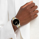  Shop Authentic Movado Museum Classic Black Dial Two Tone Steel Strap Watch for Men - 0607200 - Luxxuri