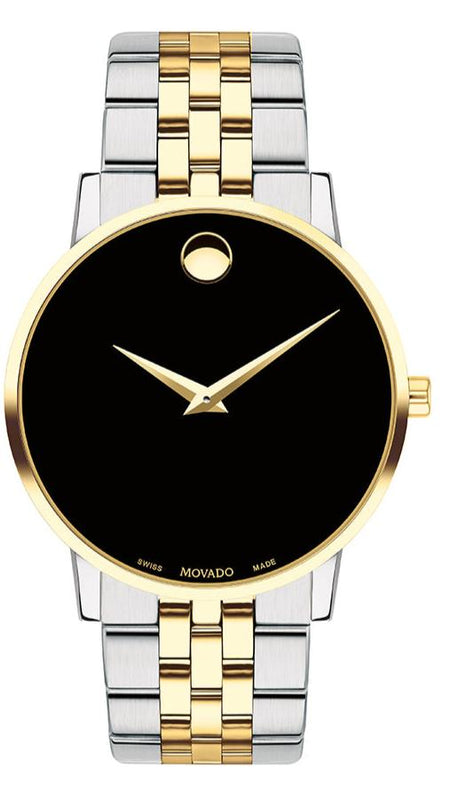  Shop Authentic Movado Museum Classic Black Dial Two Tone Steel Strap Watch for Men - 0607200 - Luxxuri