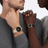  Shop Authentic Movado Museum Classic Diamonds Black Dial Two Tone Steel Strap Watch for Men - 0607202 - Luxxuri