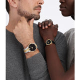  Shop Authentic Movado Museum Classic Diamonds Black Dial Two Tone Steel Strap Watch for Men - 0607202 - Luxxuri