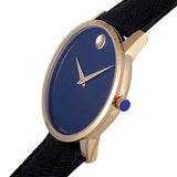  Shop Authentic Movado Museum Sport Blue Dial Black Leather Strap Watch for Men - 0607266 - Luxxuri