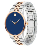  Shop Authentic Movado Museum Classic Blue Dial Two Tone Steel Strap Watch for Men - 0607267 - Luxxuri