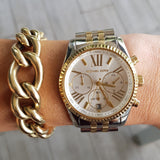  Shop Authentic Michael Kors Lexington Silver Dial Two Tone Steel Strap Watch for Women - MK5955 - Luxxuri